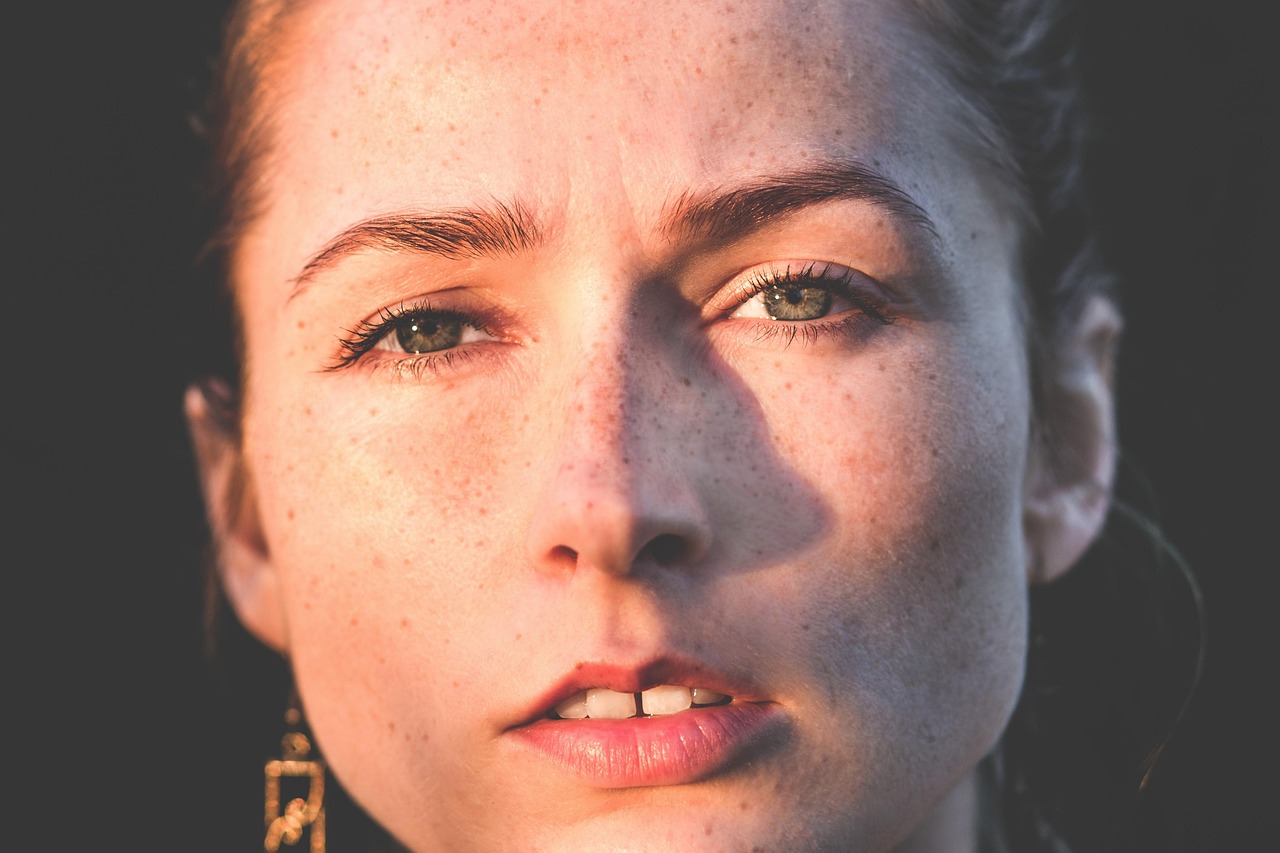 woman face freckles fashion girl glamour lips look model portrait skin young woman face lips skin skin skin skin skin