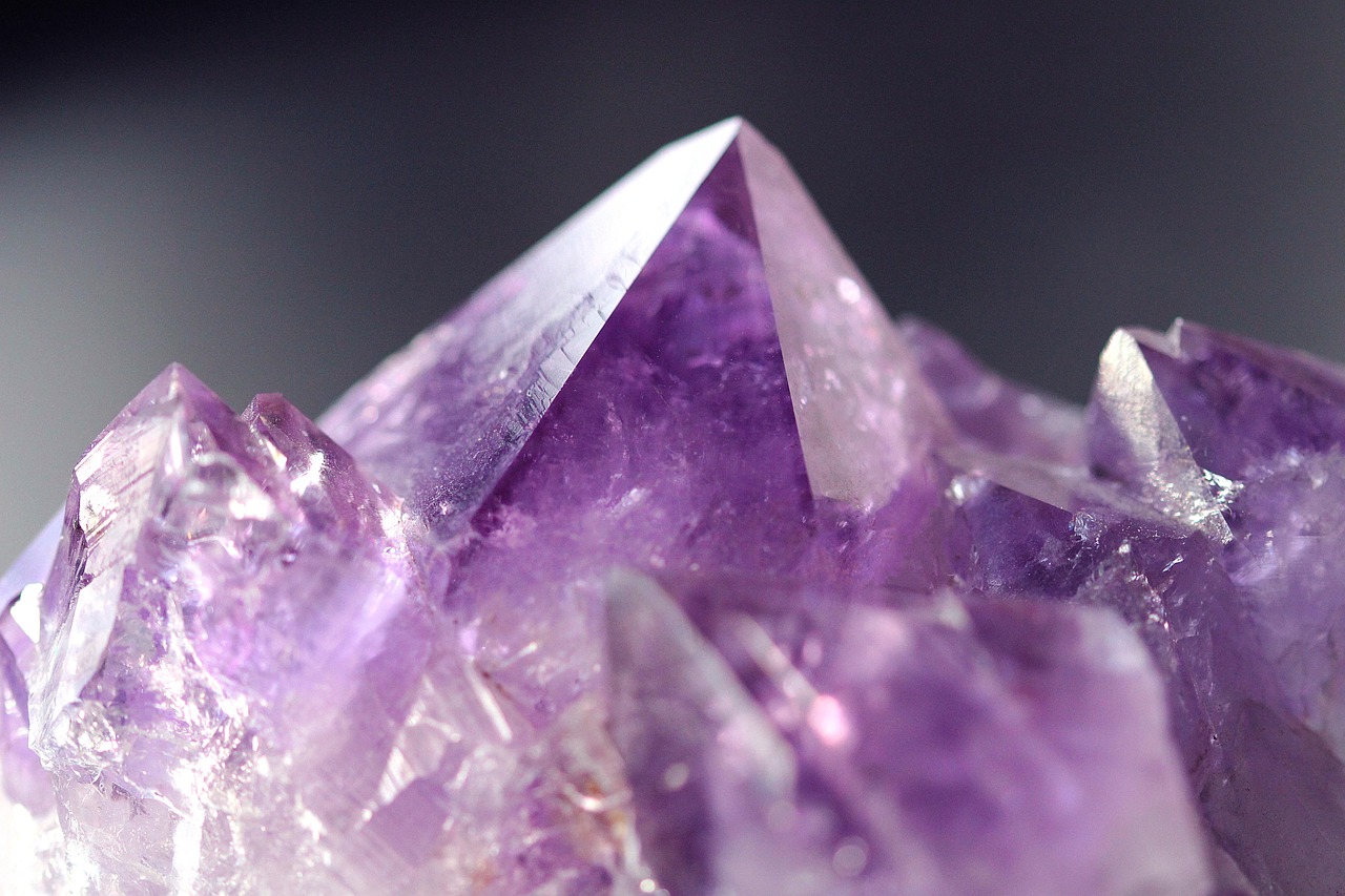 amethyst nature crystal gemstone purple mountain glitter magic light