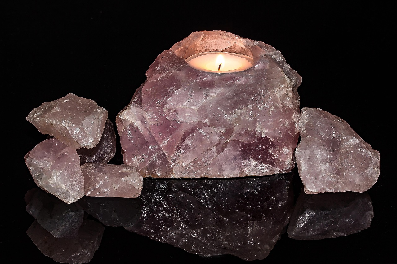 rose quartz mineral pink crystal decoration quartz tea light holder rosenquarz pieces small light flame reflection rose quartz rose quartz rose quartz rose quartz rose quartz quartz