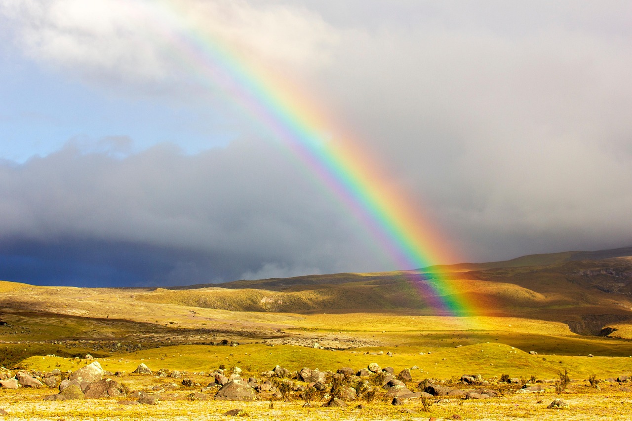 rainbow rocks stones cotopaxi ecuador landscape nature rainbow rainbow rainbow rainbow rainbow