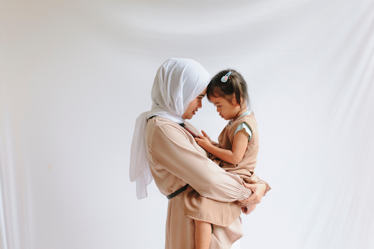 motherhood mother and daughter hug happy mothers day childhood girl kid daughter mother indonesia affection mom mum