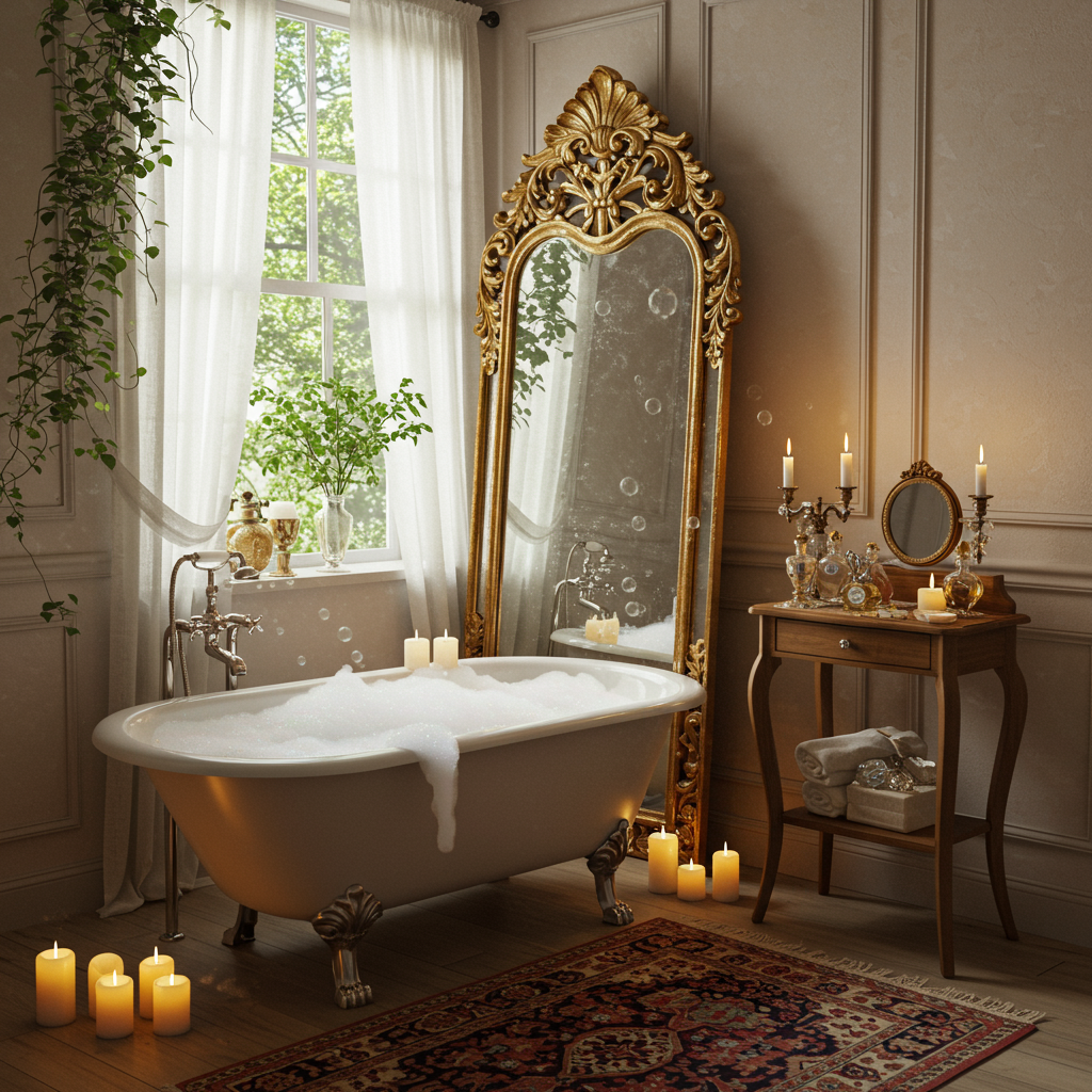 1. Vintage-Inspired Ornate Mirrors