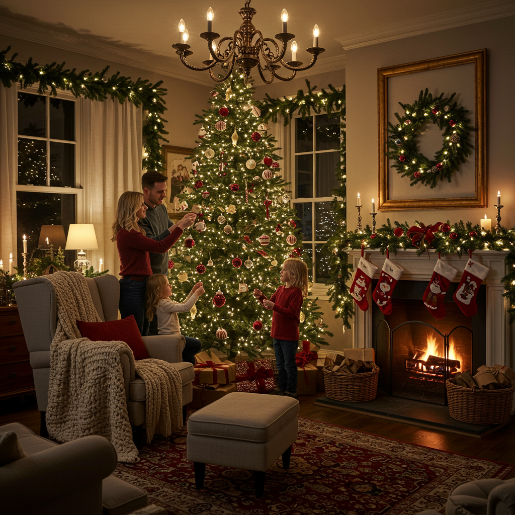 4. Illuminate with Festive Lighting