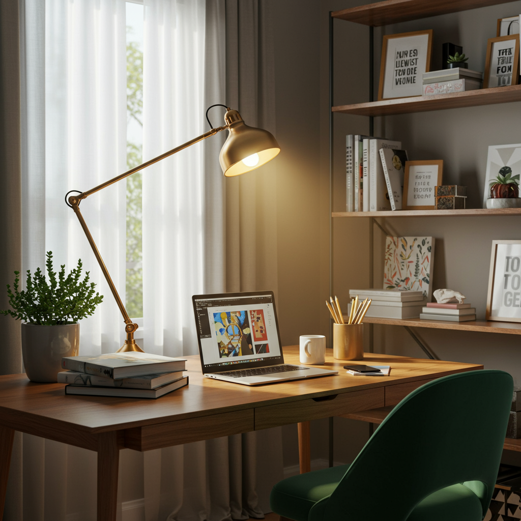 2. Stylish Desk Lamp