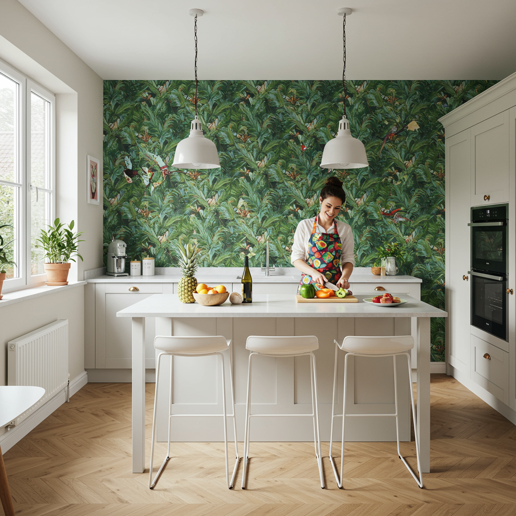 7. Use Bold Wallpaper