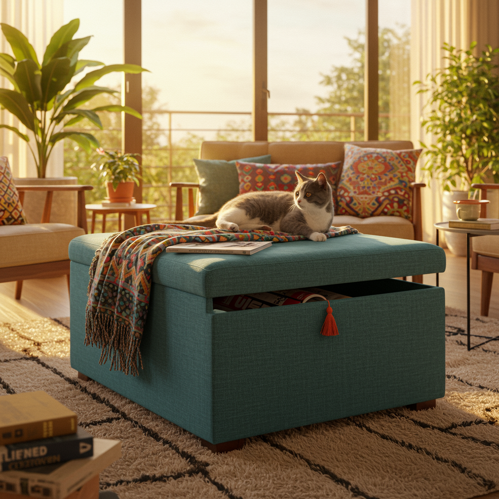 3. Ottomans with Storage