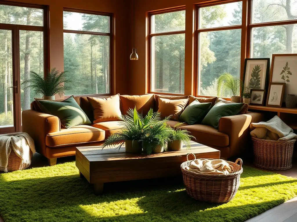 9. Nature-Inspired Greens and Browns