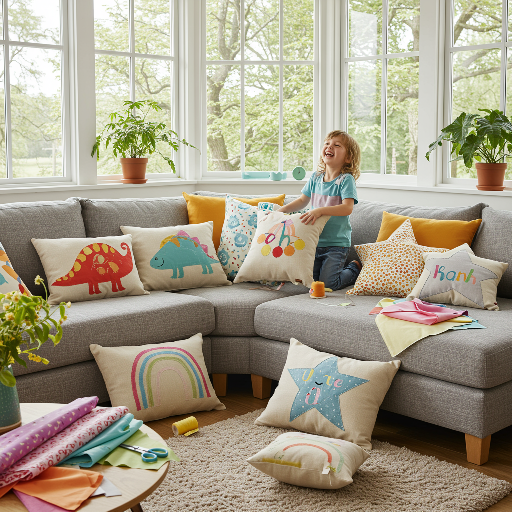 2. Personalized Throw Pillows