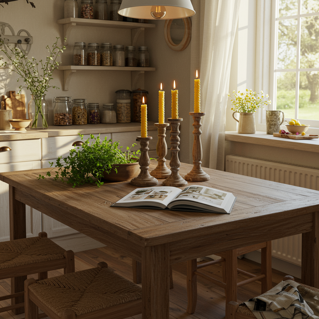 8. Rustic Candle Holders