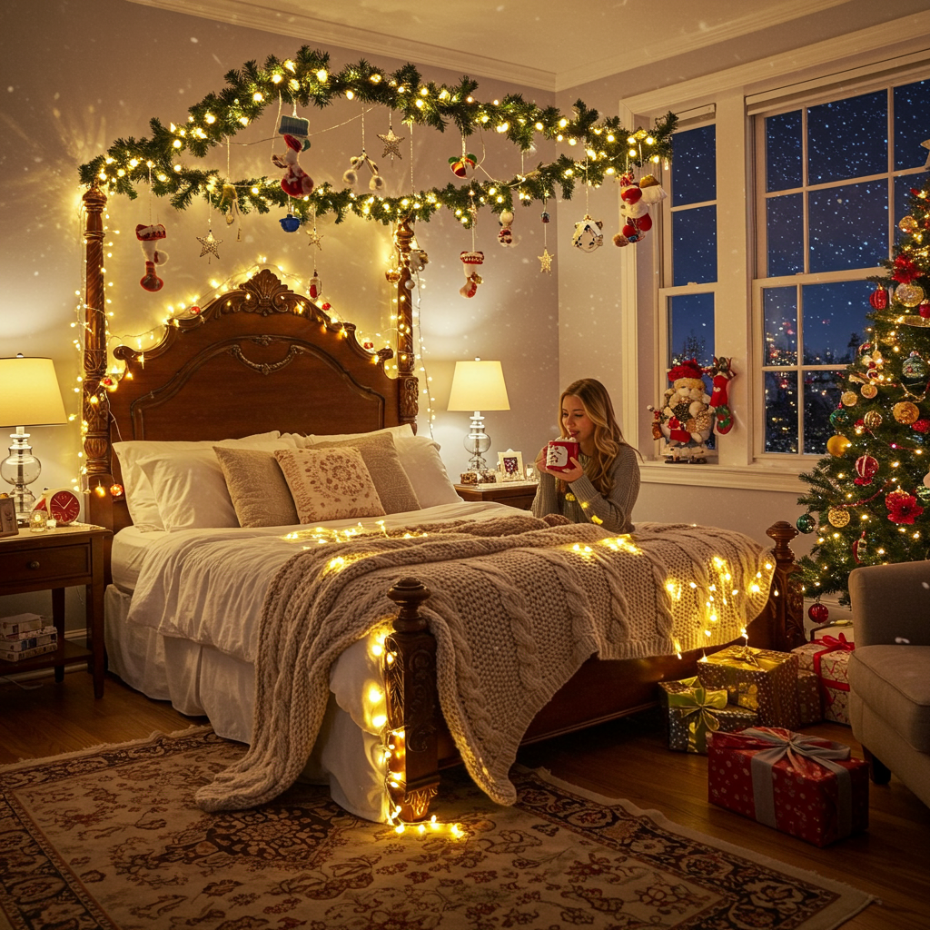 7. Use String Lights for Seasonal Decor