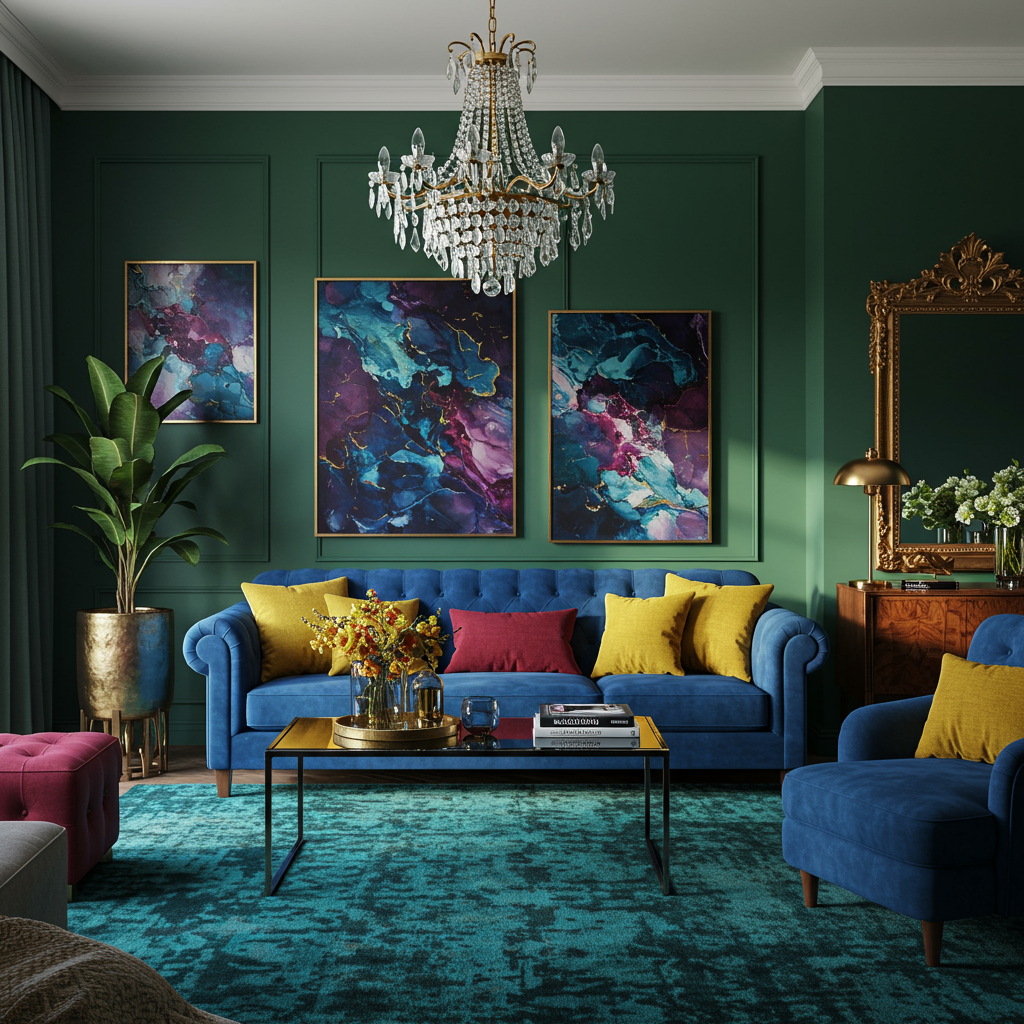 2. Bold Jewel Tones