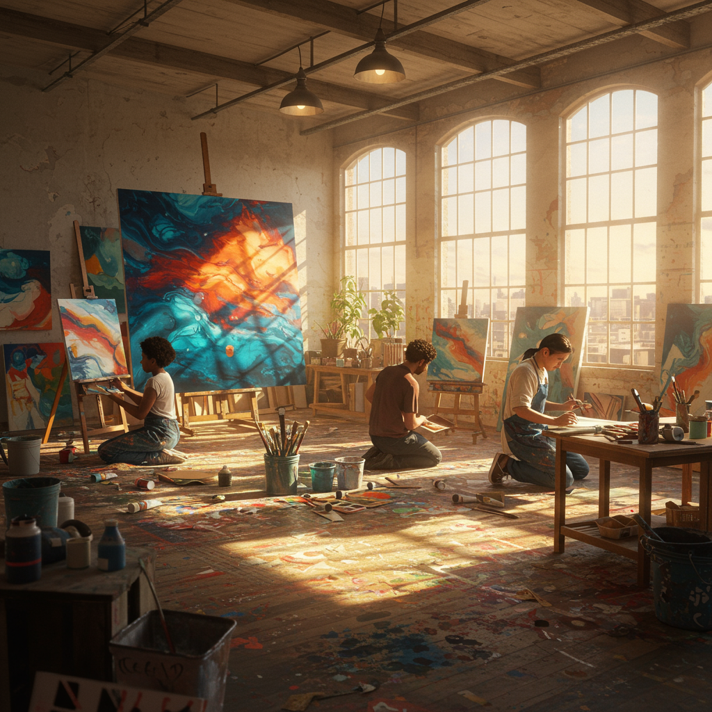 2. Abstract Canvas Art