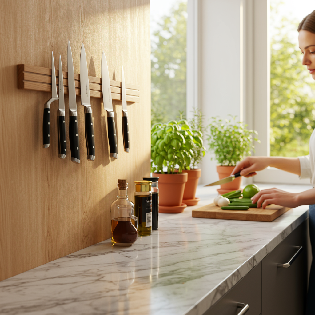 5. Hang a Magnetic Knife Strip