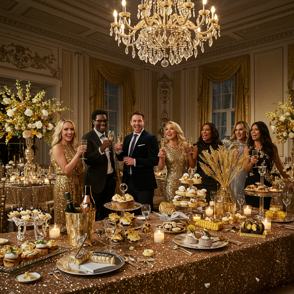 1. Glamorous Gold and Silver