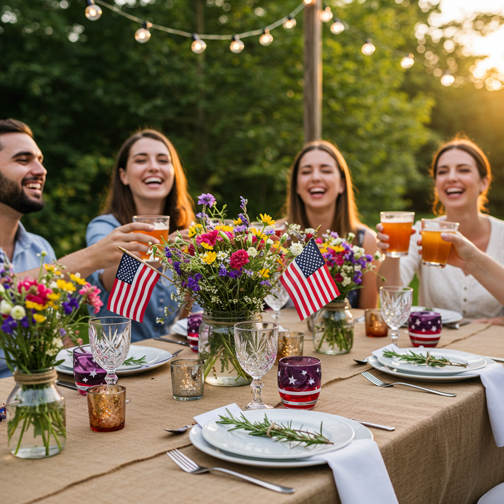2. Patriotic Table Settings