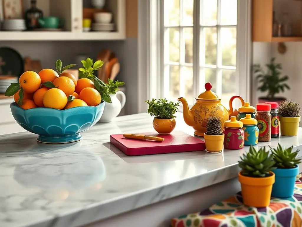 10. Colorful Countertop Décor