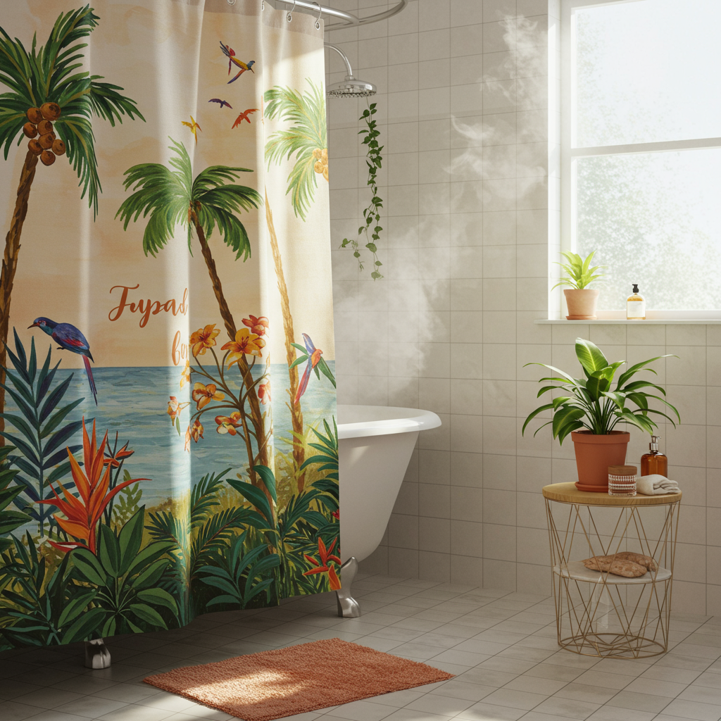 3. Personalize Your Shower Curtain