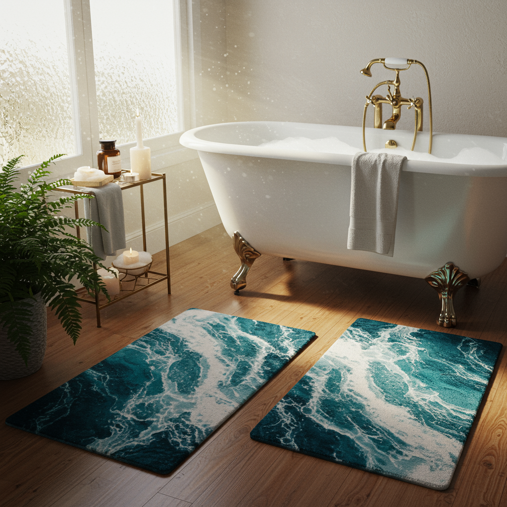 3. Elegant Bath Mats
