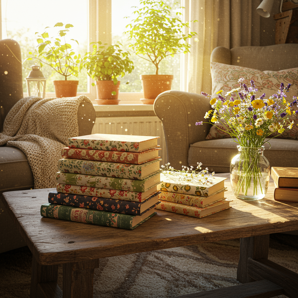 3. Fabric-Covered Books