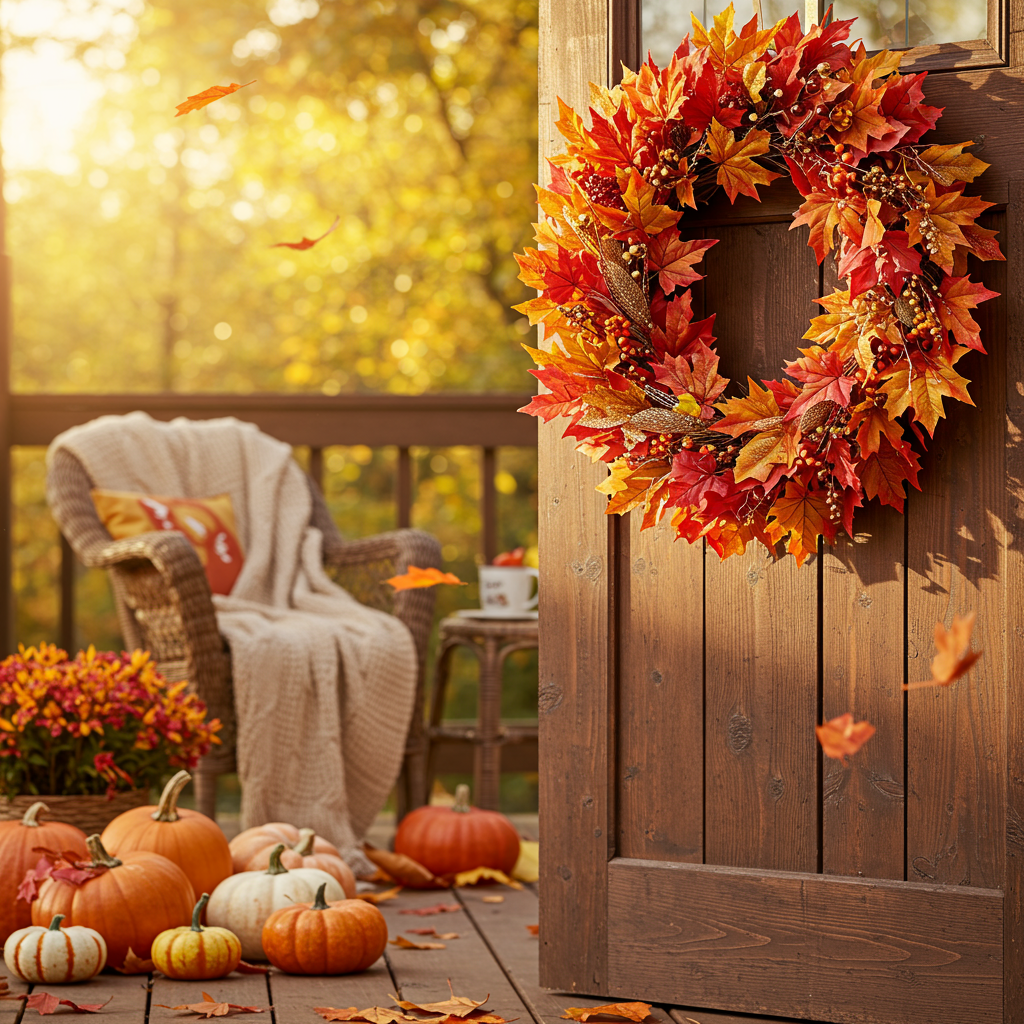 2. Fall Leaf Wreath