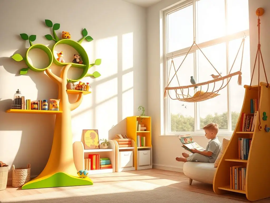 6. Creative Shelving Units