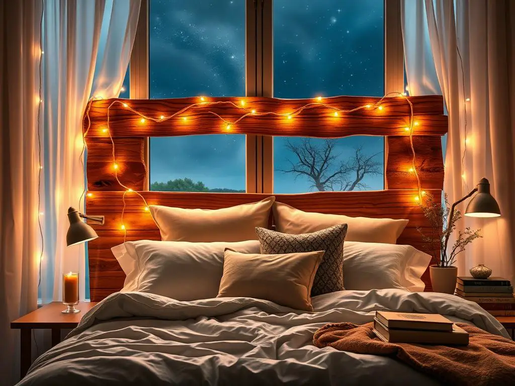 8. Create a Lighted Headboard