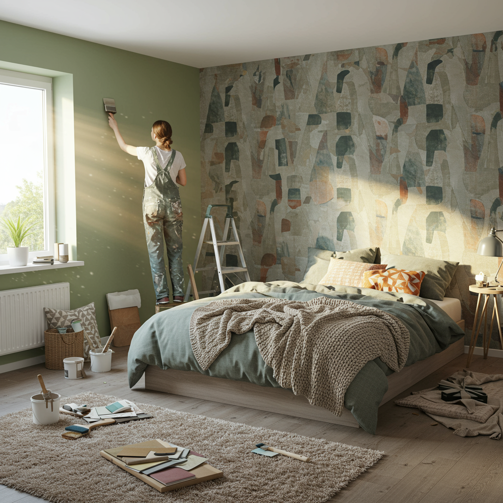 1. Revamp with Paint or Wallpaper