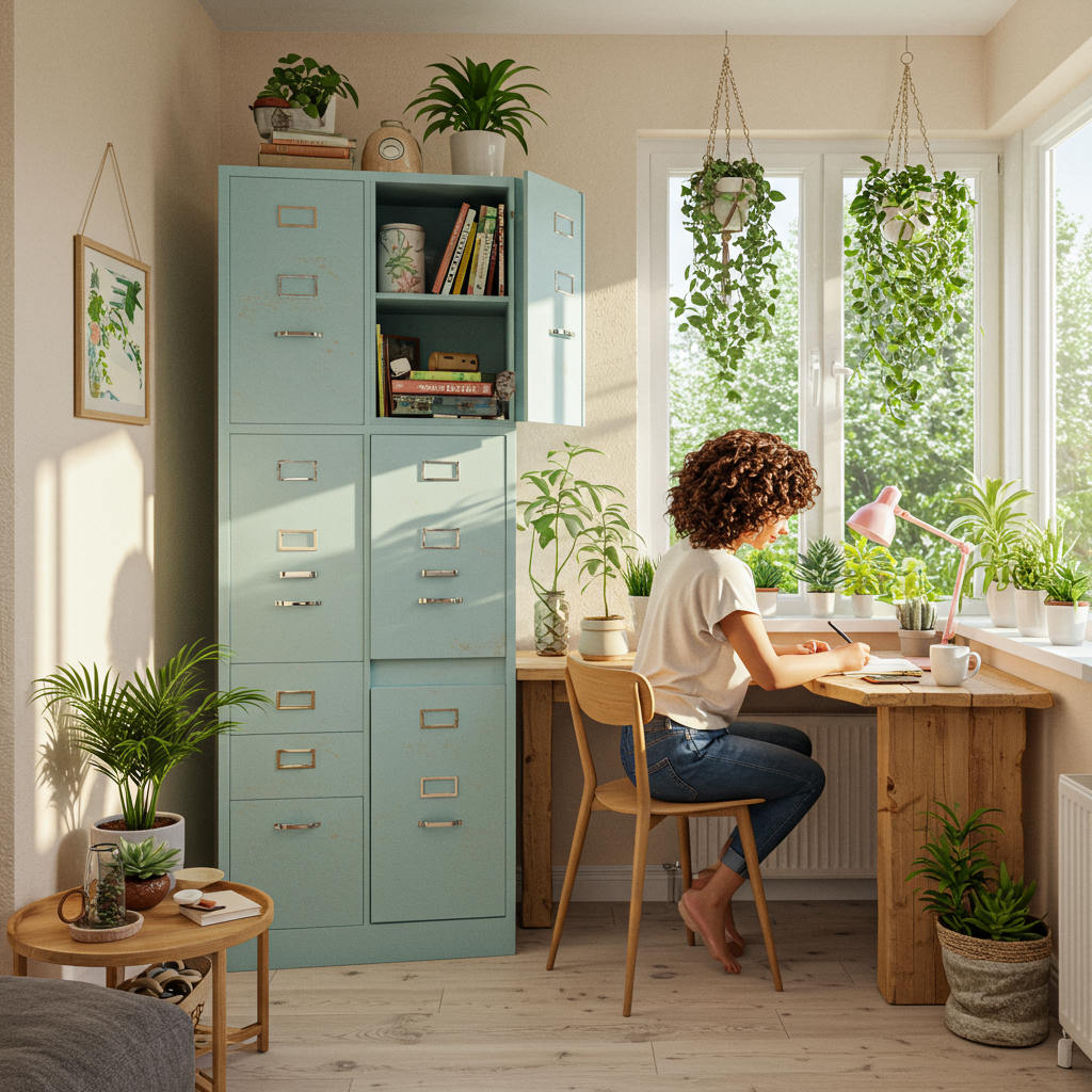4. Repurposed File Cabinet