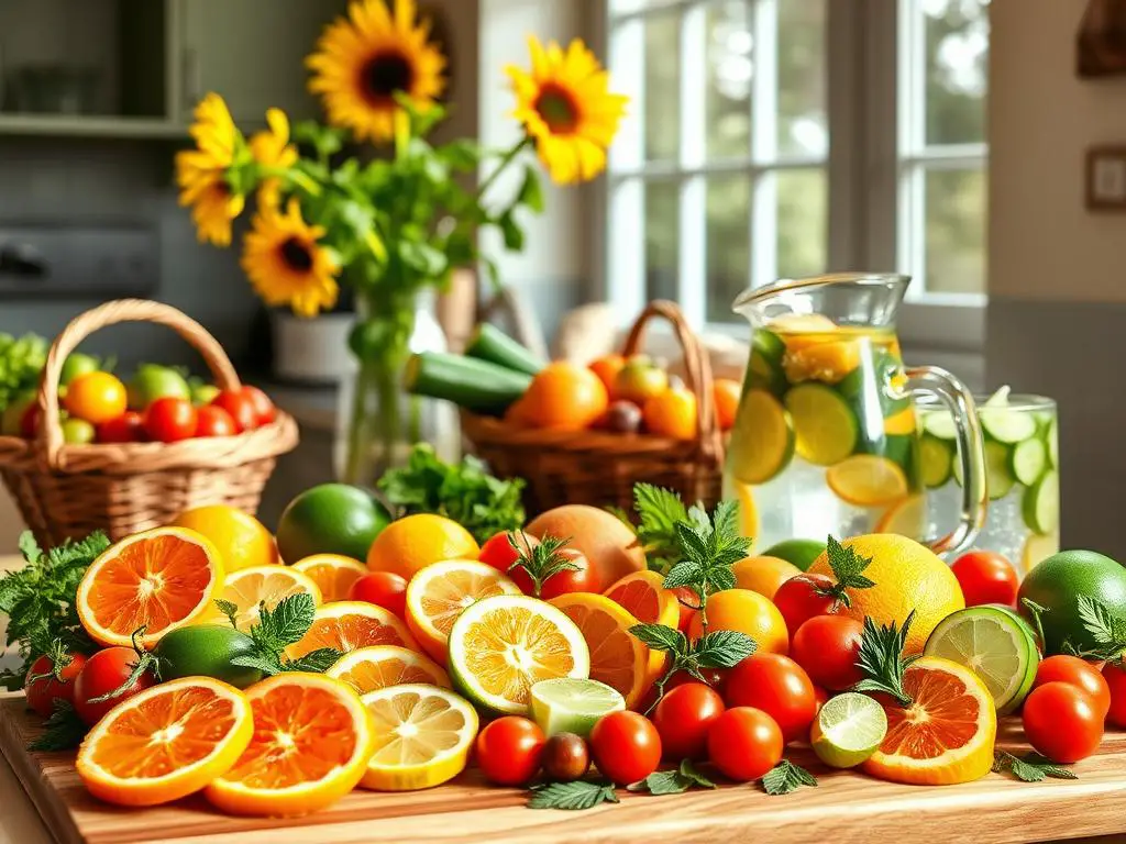 10. Decorate with Fruits and Vegetables