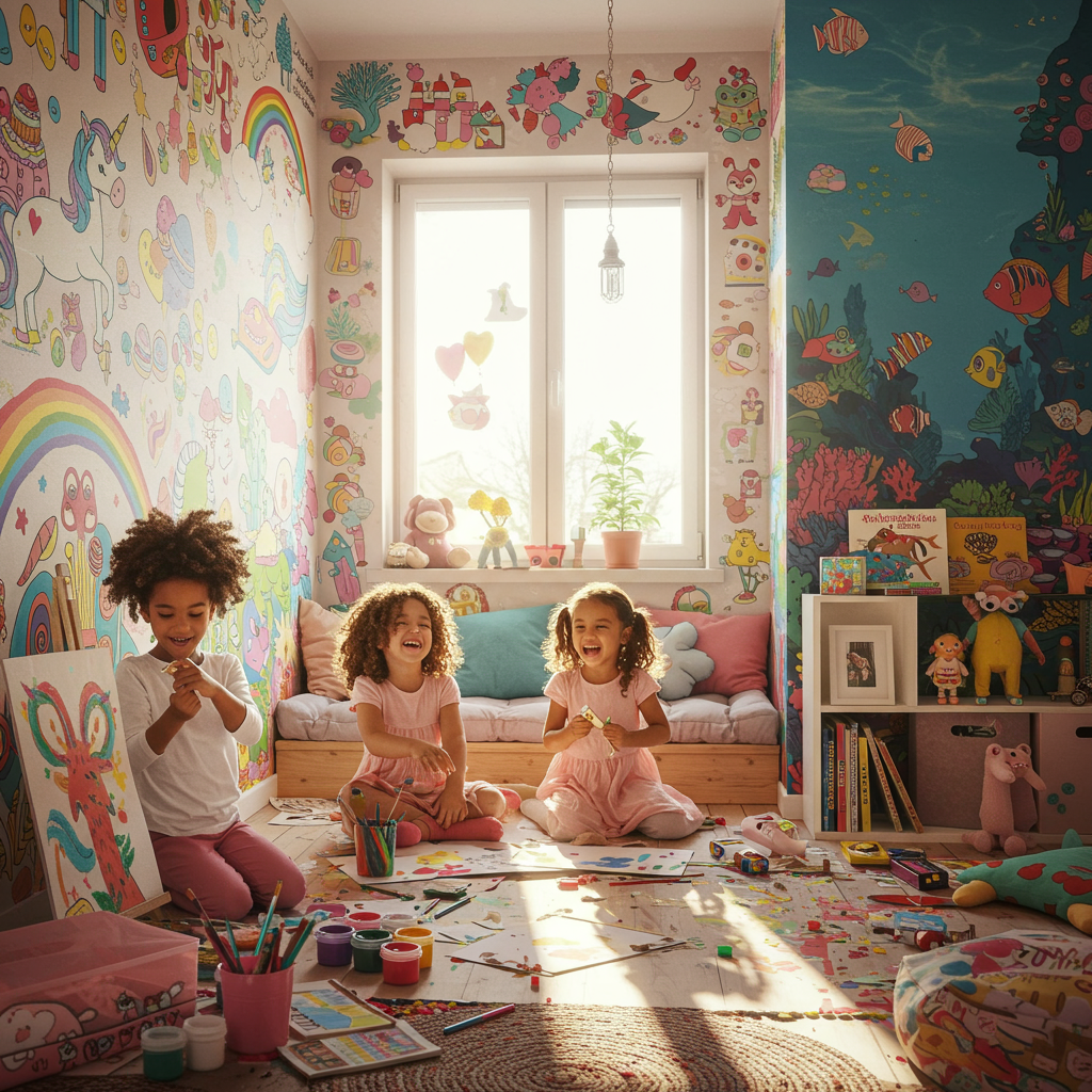 1. Colorful Wall Art