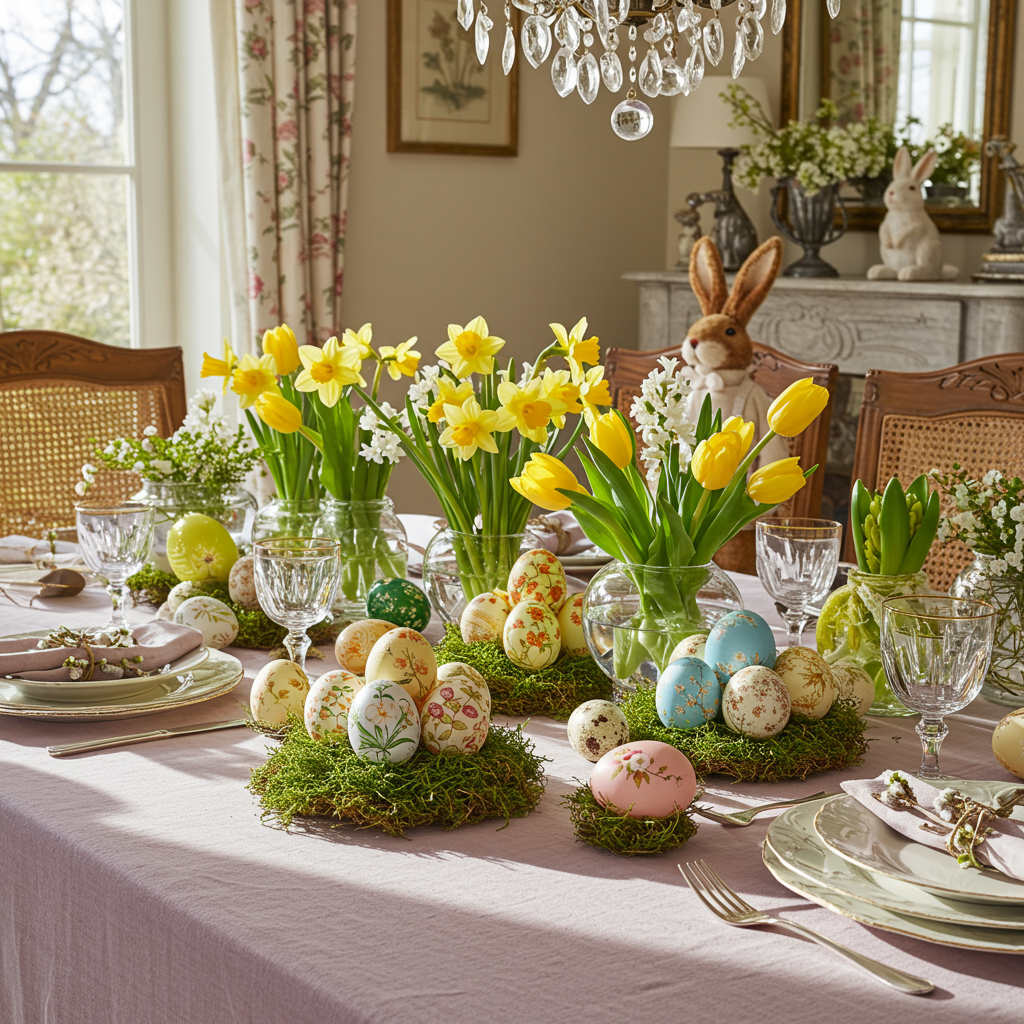 2. Easter Egg Centerpieces