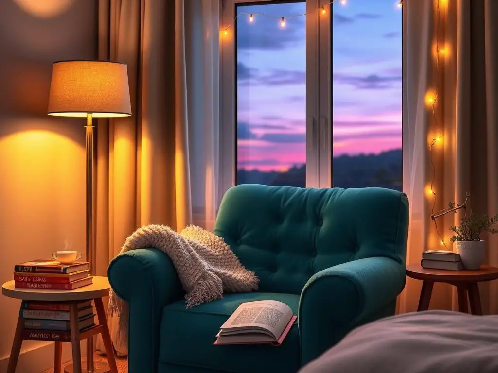 7. Create a Reading Nook with Focused Lighting