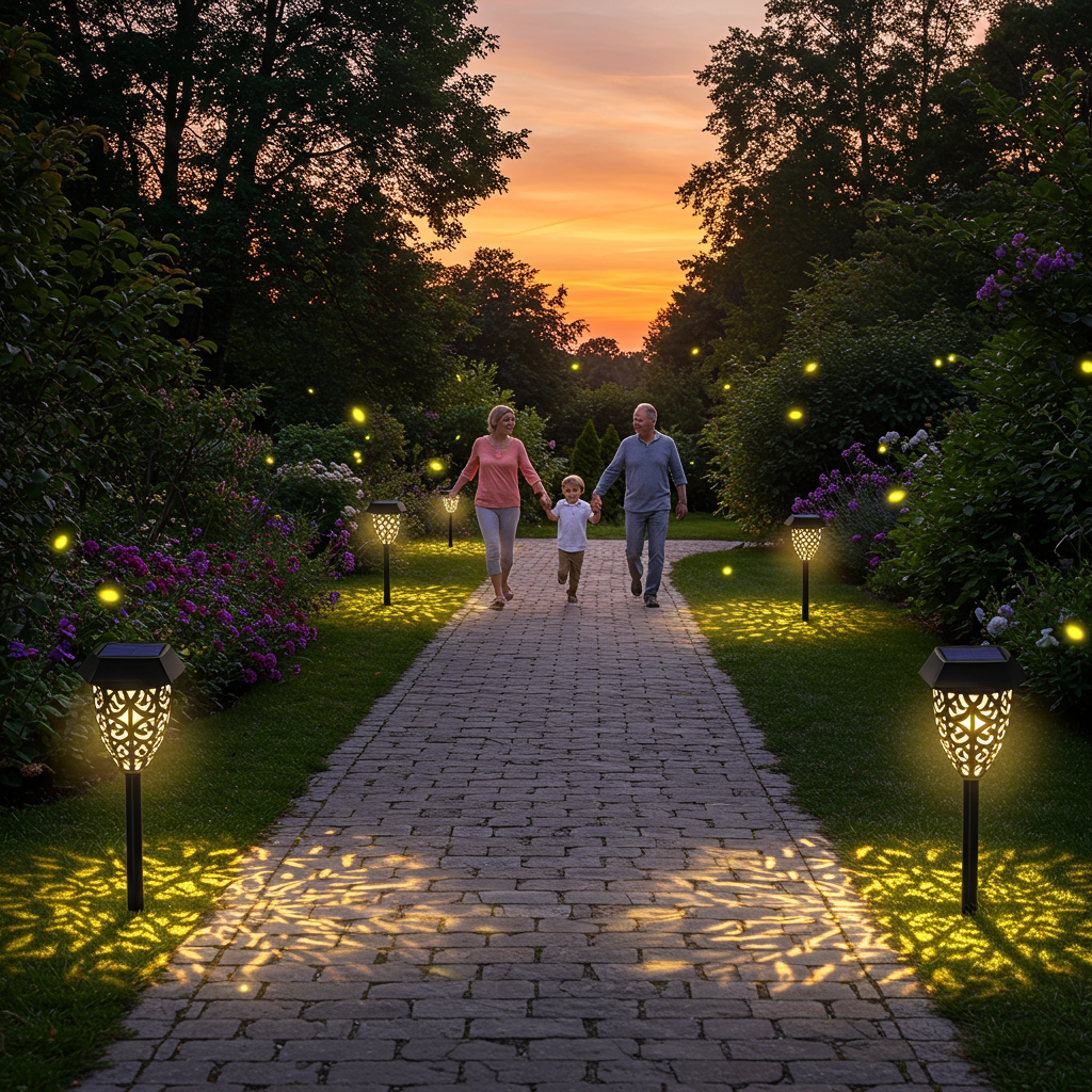 2. Utilize Solar Pathway Lights