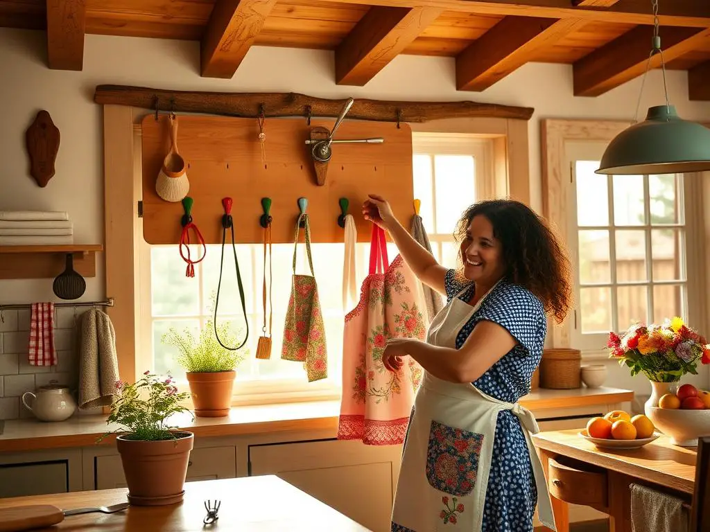 10. Personalized Apron Hooks