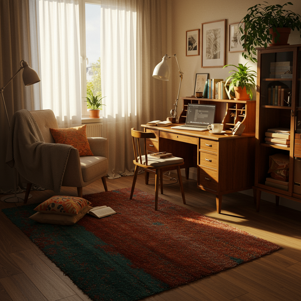 4. Add a Cozy Rug