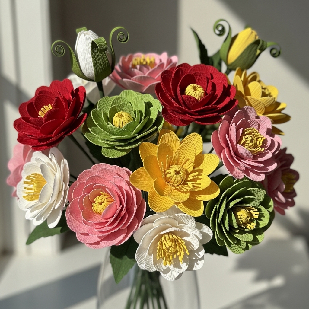 2. Paper Flower Bouquets
