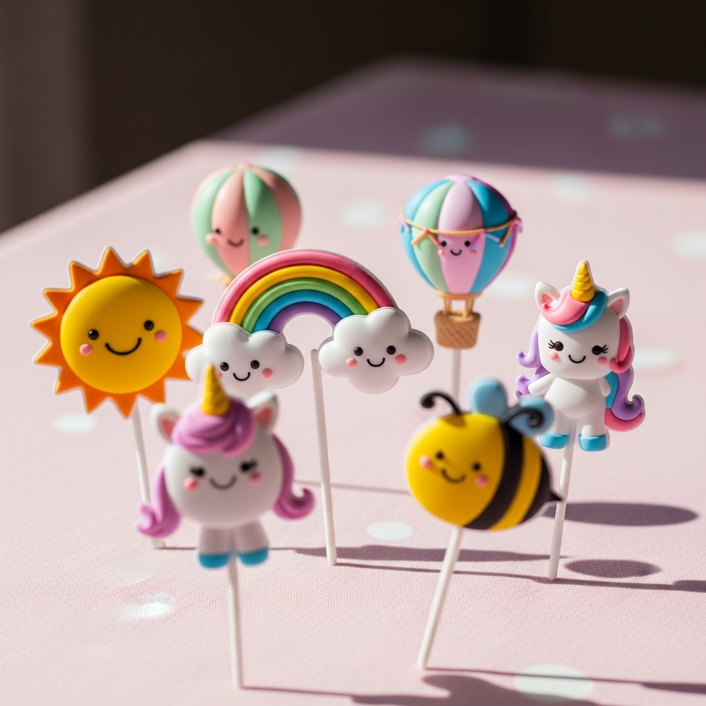 2. Whimsical Cupcake Toppers