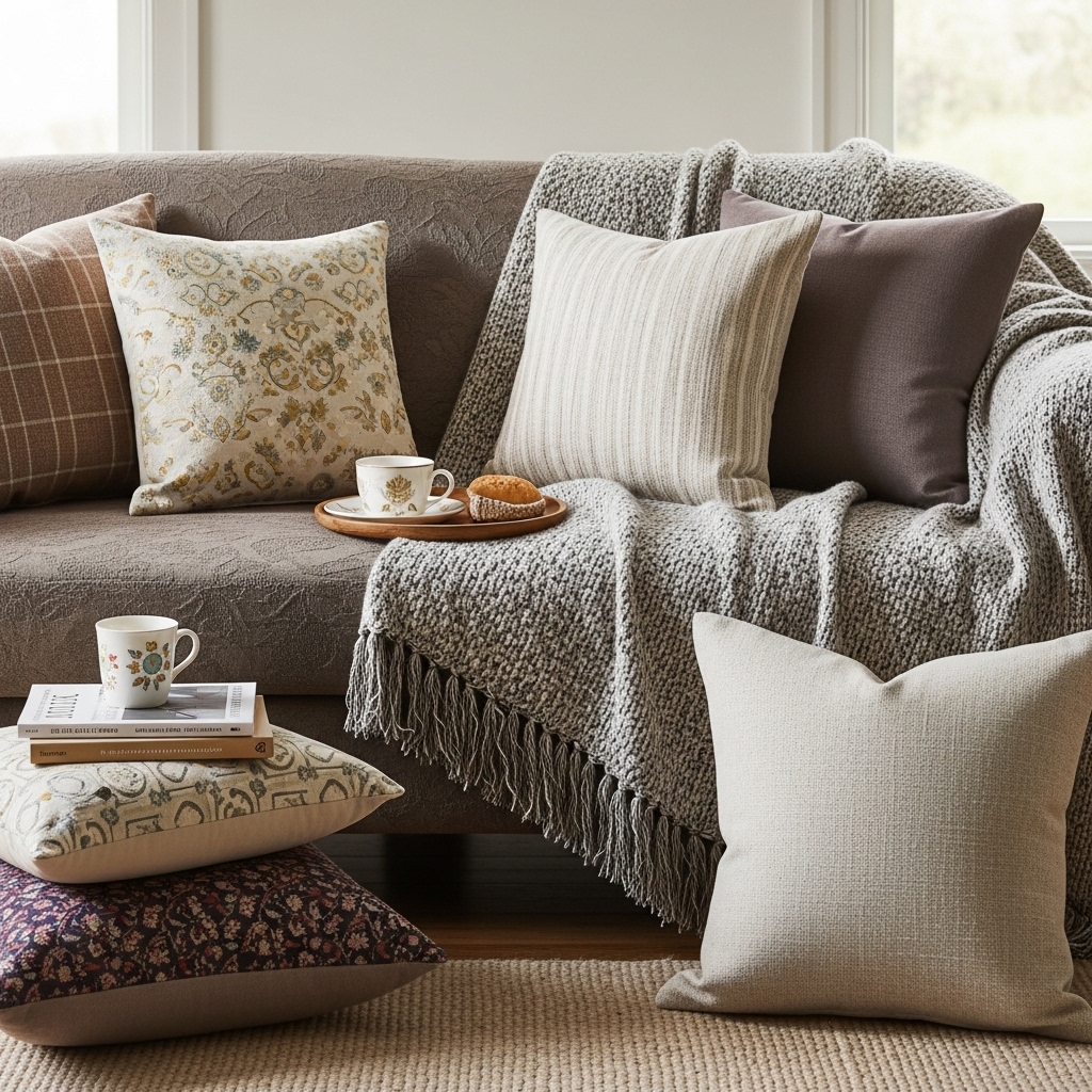 7. Luxurious Throws and Pillows