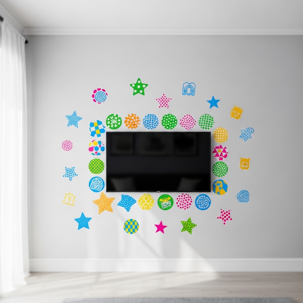 9. Colorful Wall Decals