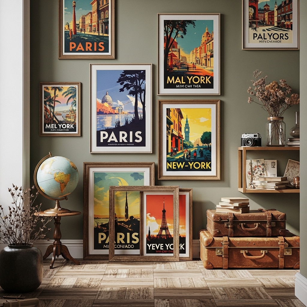 4. Vintage Travel Posters