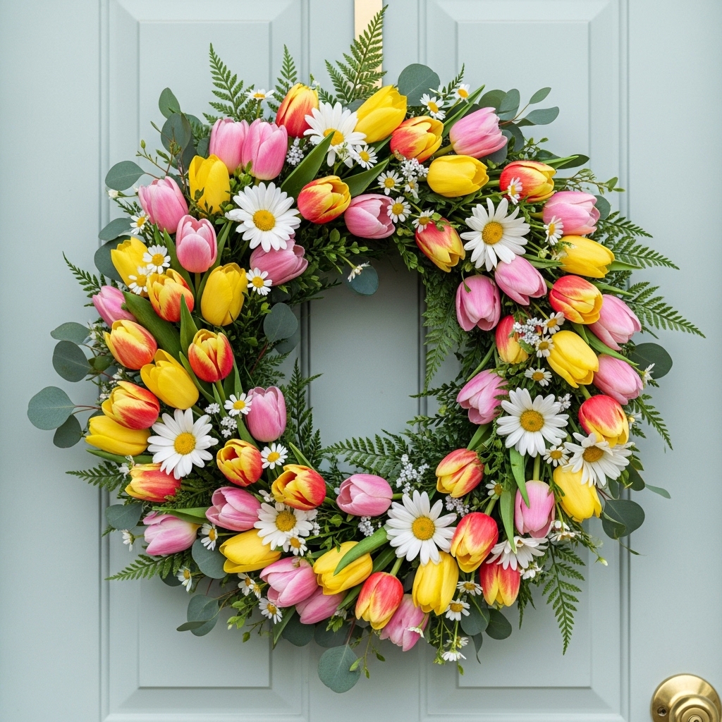 3. Spring Floral Wreath