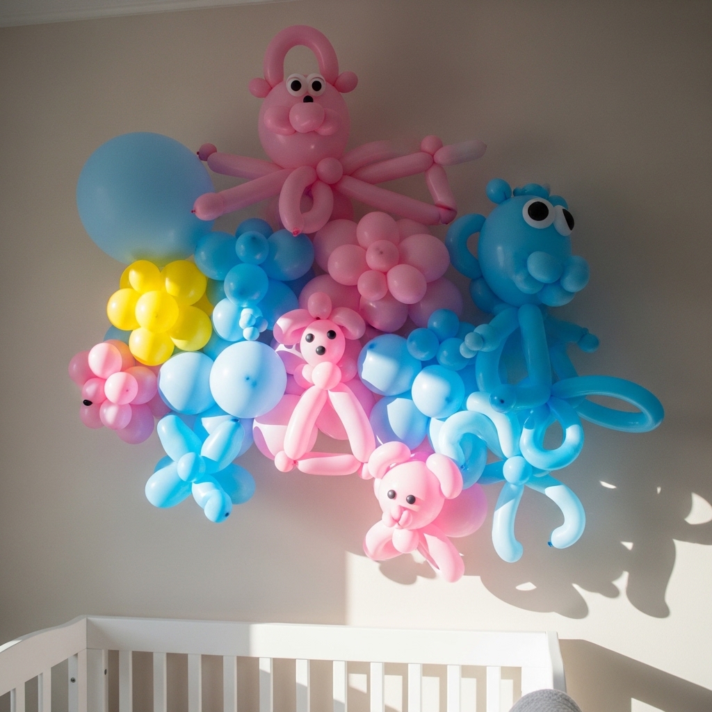 3. Colorful Balloon Art