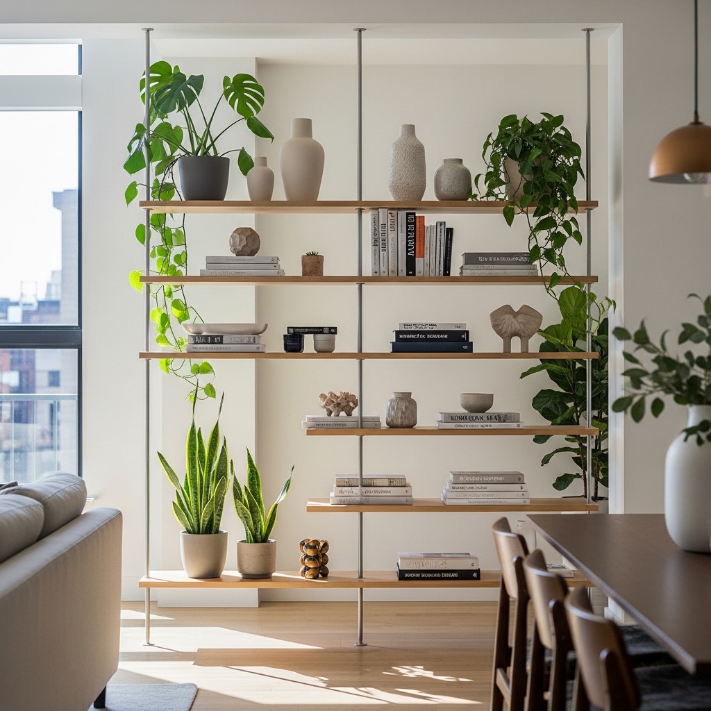 1. Open Shelving Units