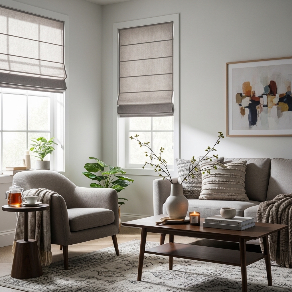 2. Roman Blinds