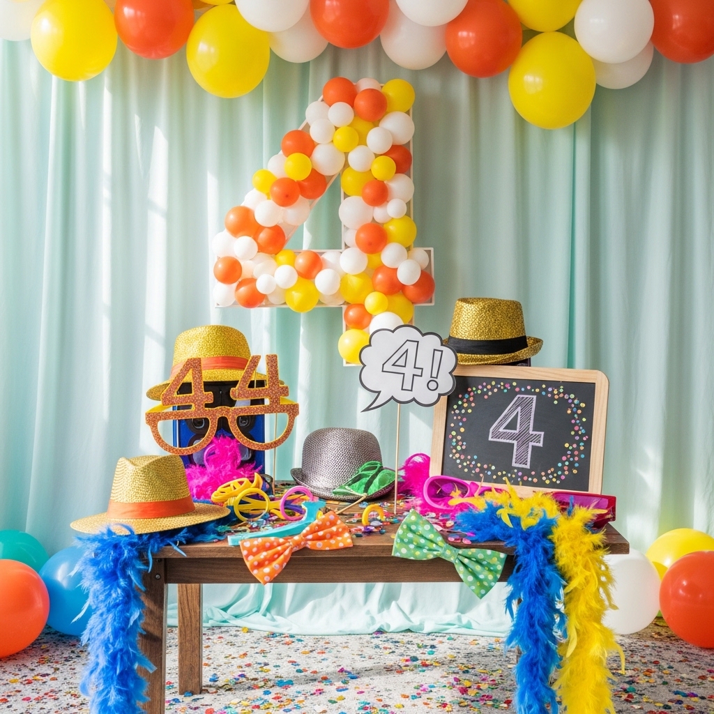 4. Number 4: Photo Booth Props