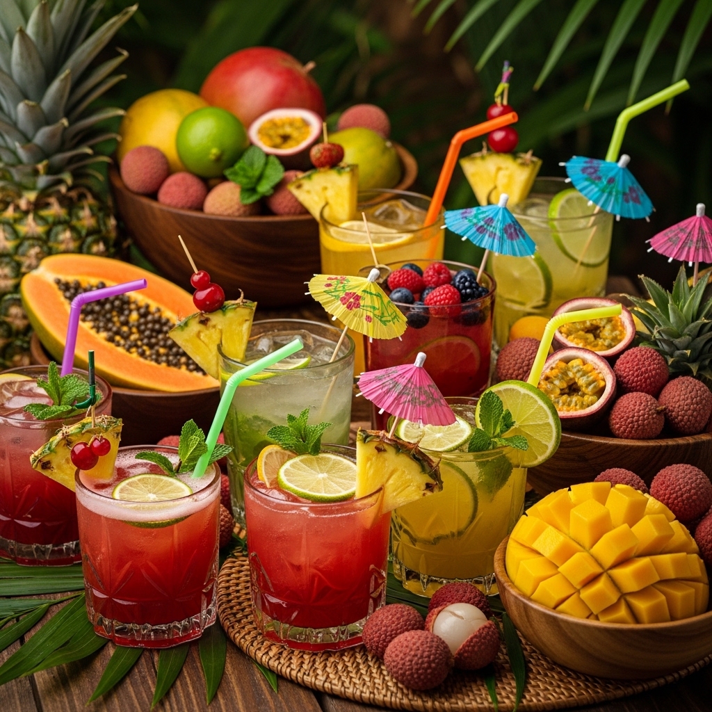 4. Tropical Drink Station
