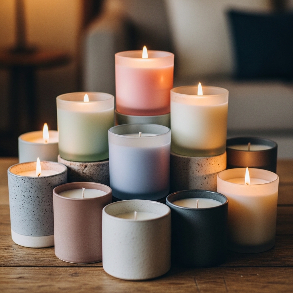 4. Scented Candle Layering