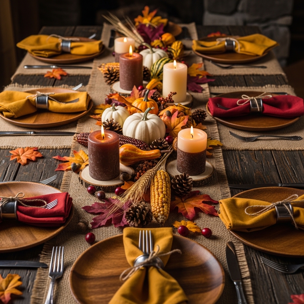 6. Rustic Table Settings