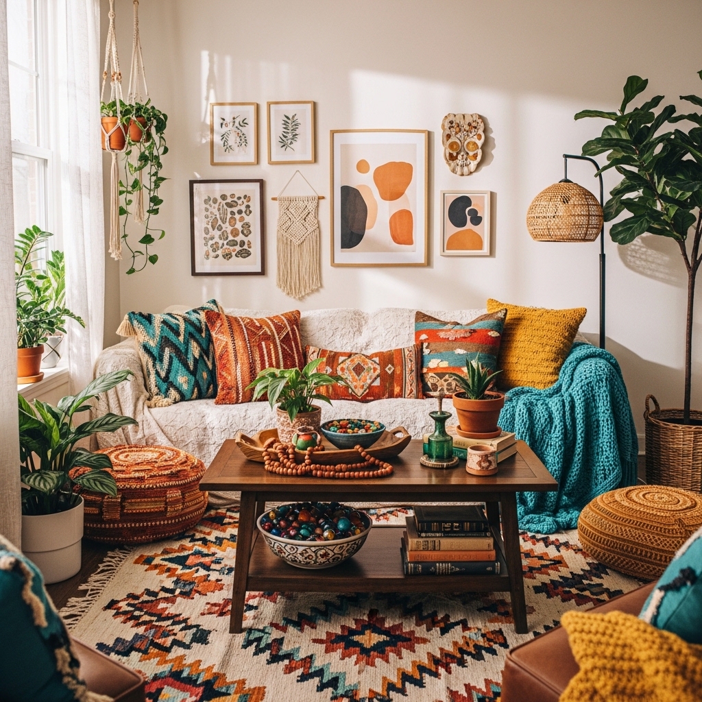 2. Cozy Bohemian Vibes