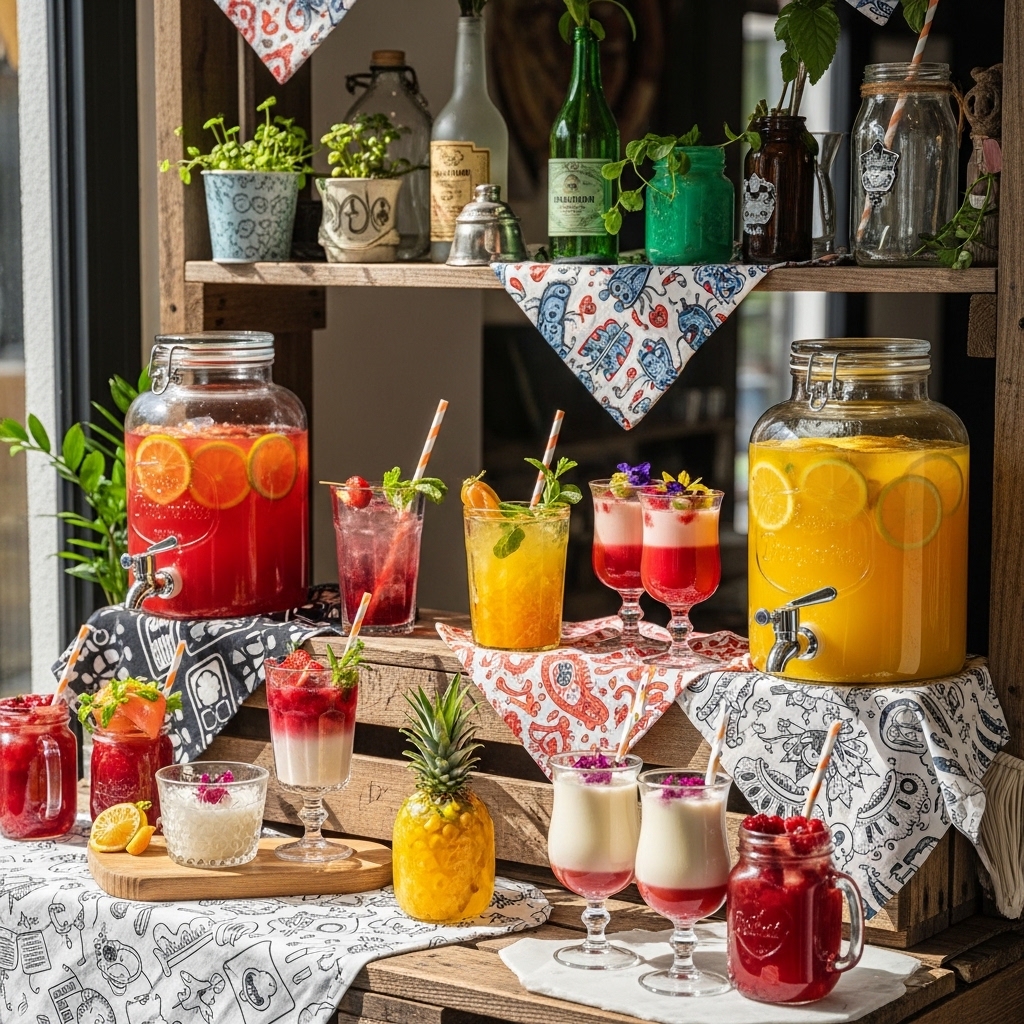 17. Themed Drink Station